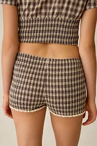 Daisy Street Honey Smocked Micro Shorts