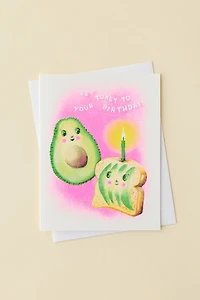 Yellow Owl Workshop Avocado Toast Birthday Card