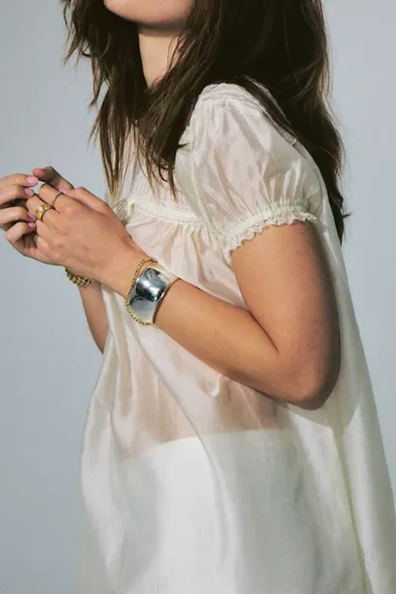 The M Jewelers Two Tone Wide Cuff