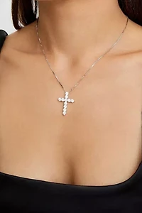 The M Jewelers Bella Pavé Cross Necklace