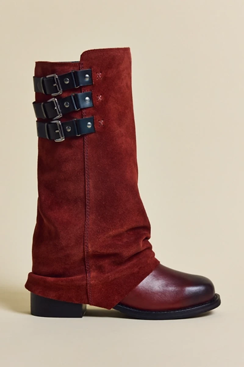 UO Suede Foldover Boots
