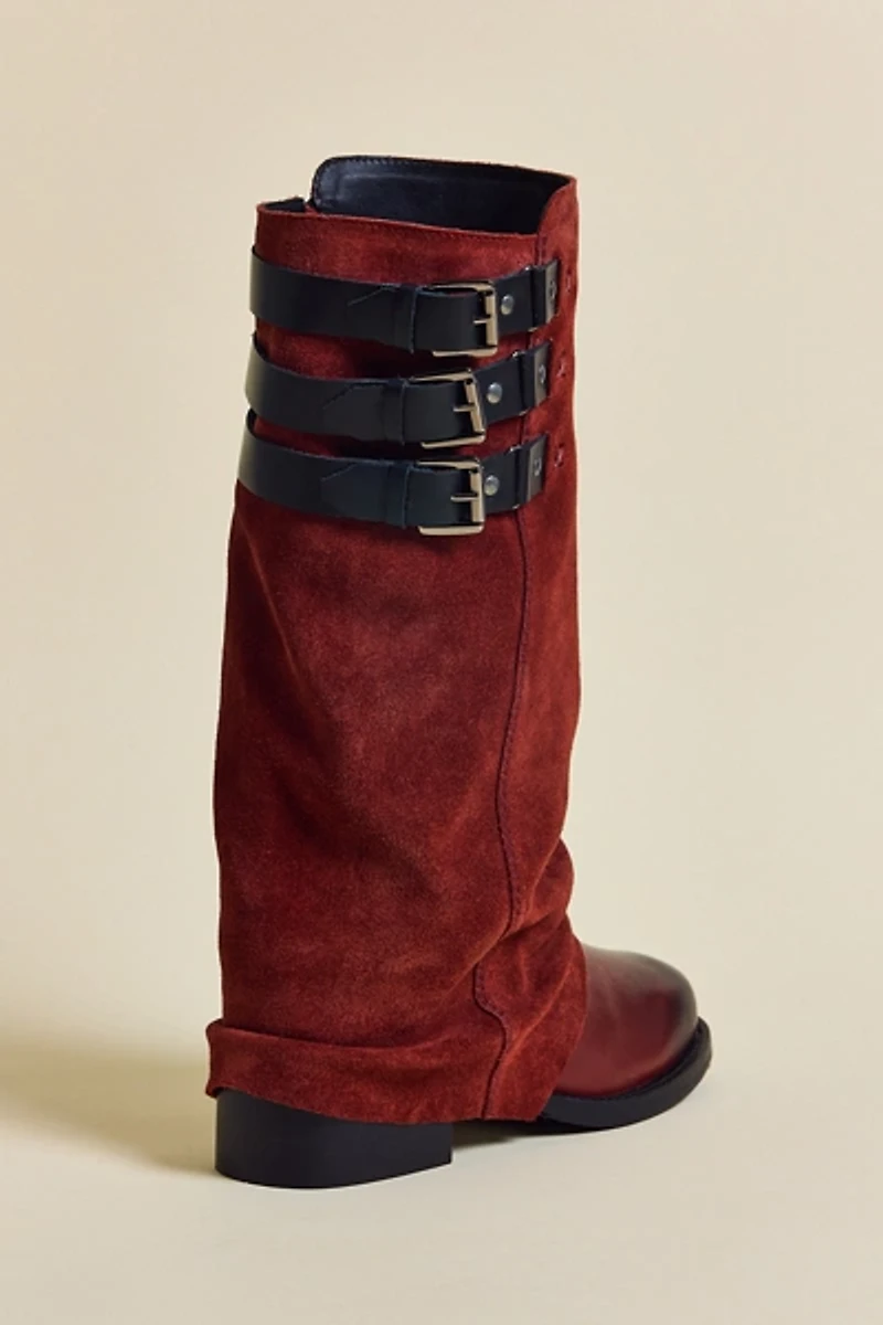 UO Suede Foldover Boots