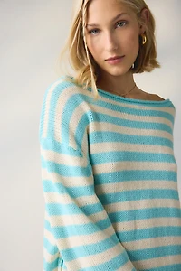 BDG Nola Cotton Blend Oversized Boatneck Sweater