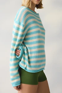 BDG Nola Cotton Blend Oversized Boatneck Sweater