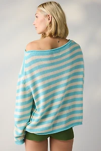 BDG Nola Cotton Blend Oversized Boatneck Sweater