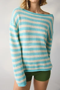 BDG Nola Cotton Blend Oversized Boatneck Sweater