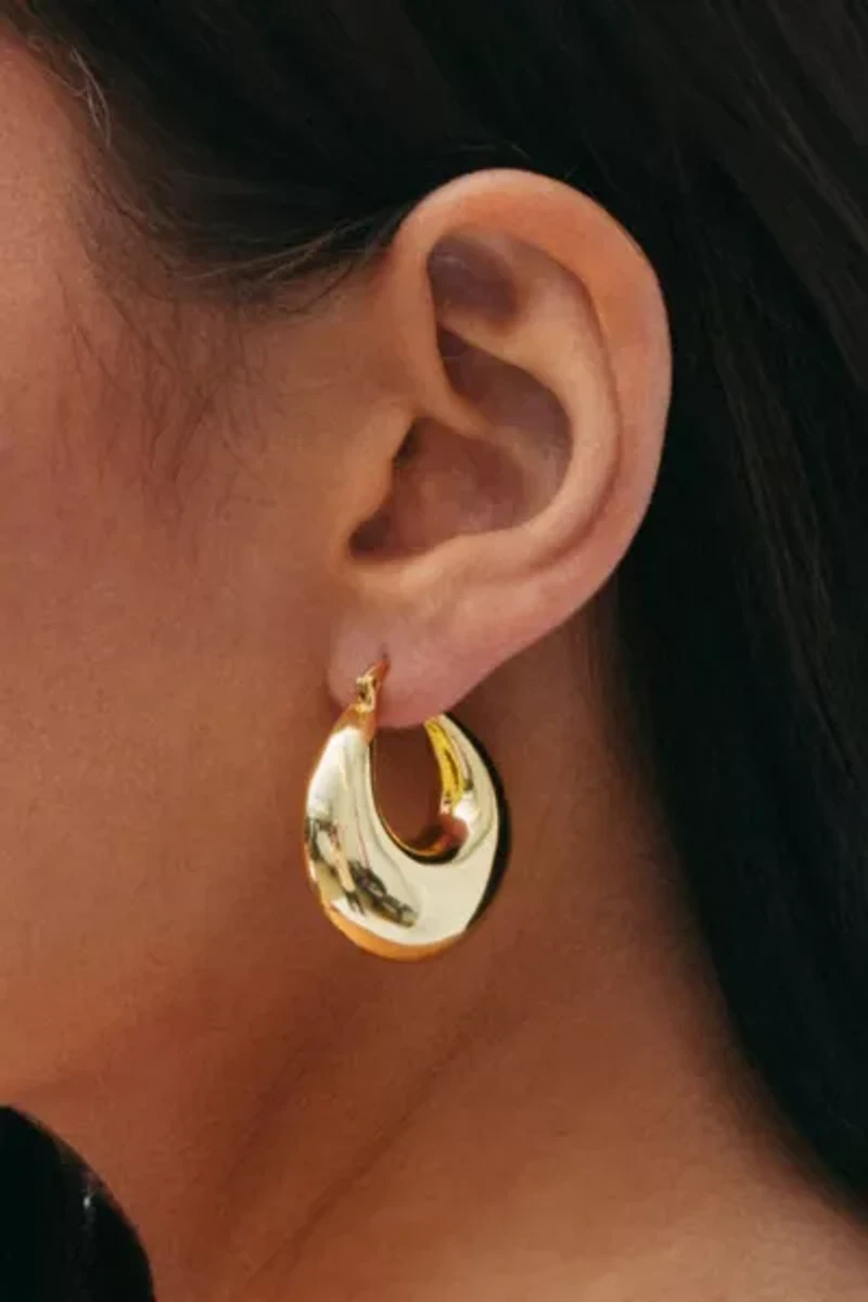 The M Jewelers Puffy Hanging Hoops