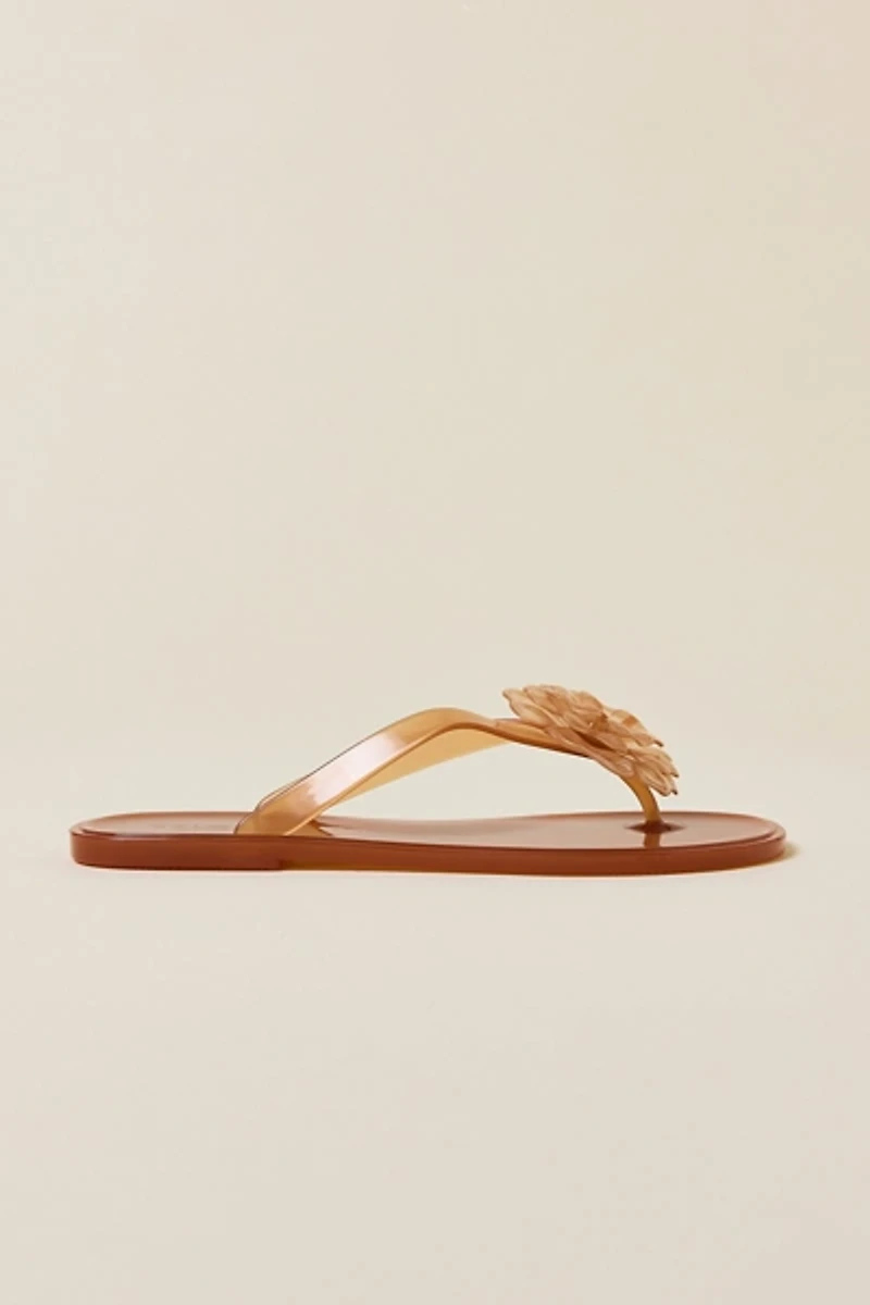 Brizza Arezzo Flower Jelly Sandals