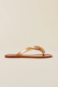 Brizza Arezzo Flower Jelly Sandals