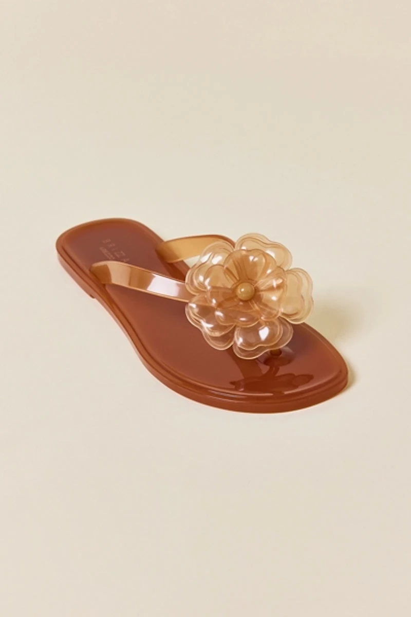 Brizza Arezzo Flower Jelly Sandals