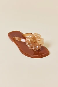 Brizza Arezzo Flower Jelly Sandals