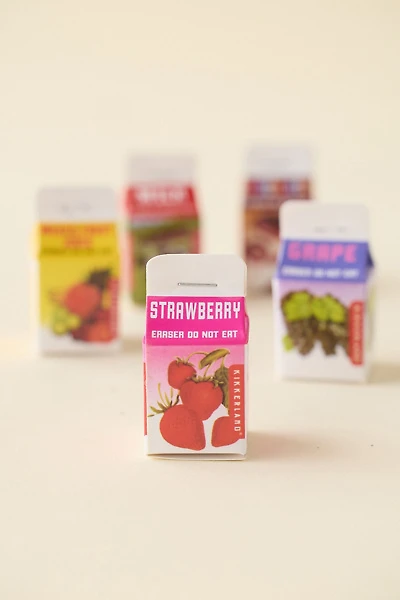 Scented Milk Carton Eraser Set
