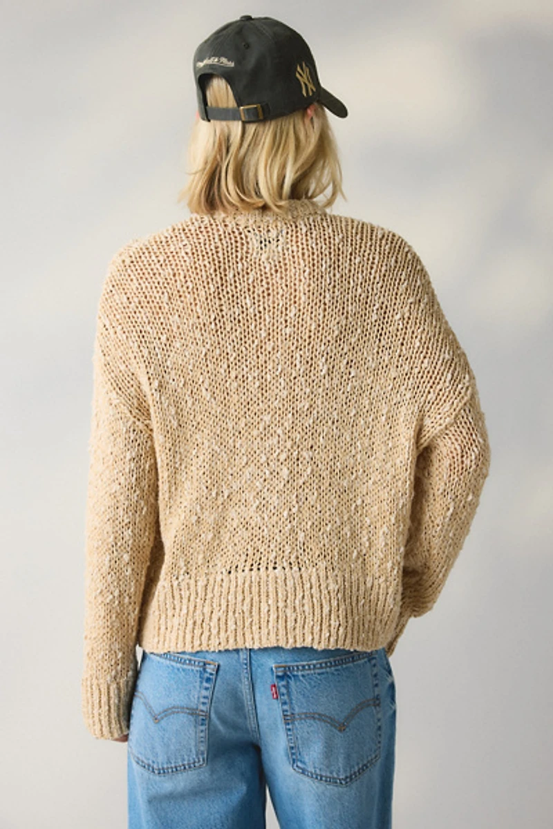 BDG Bridget Cotton Slub Knit Oversized Cardigan