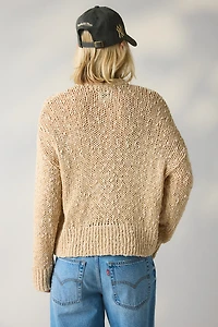 BDG Bridget Cotton Slub Knit Oversized Cardigan