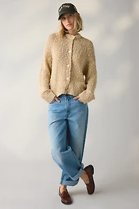 BDG Bridget Cotton Slub Knit Oversized Cardigan