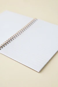 And Here We Are Delft Tile Patterned Notebook