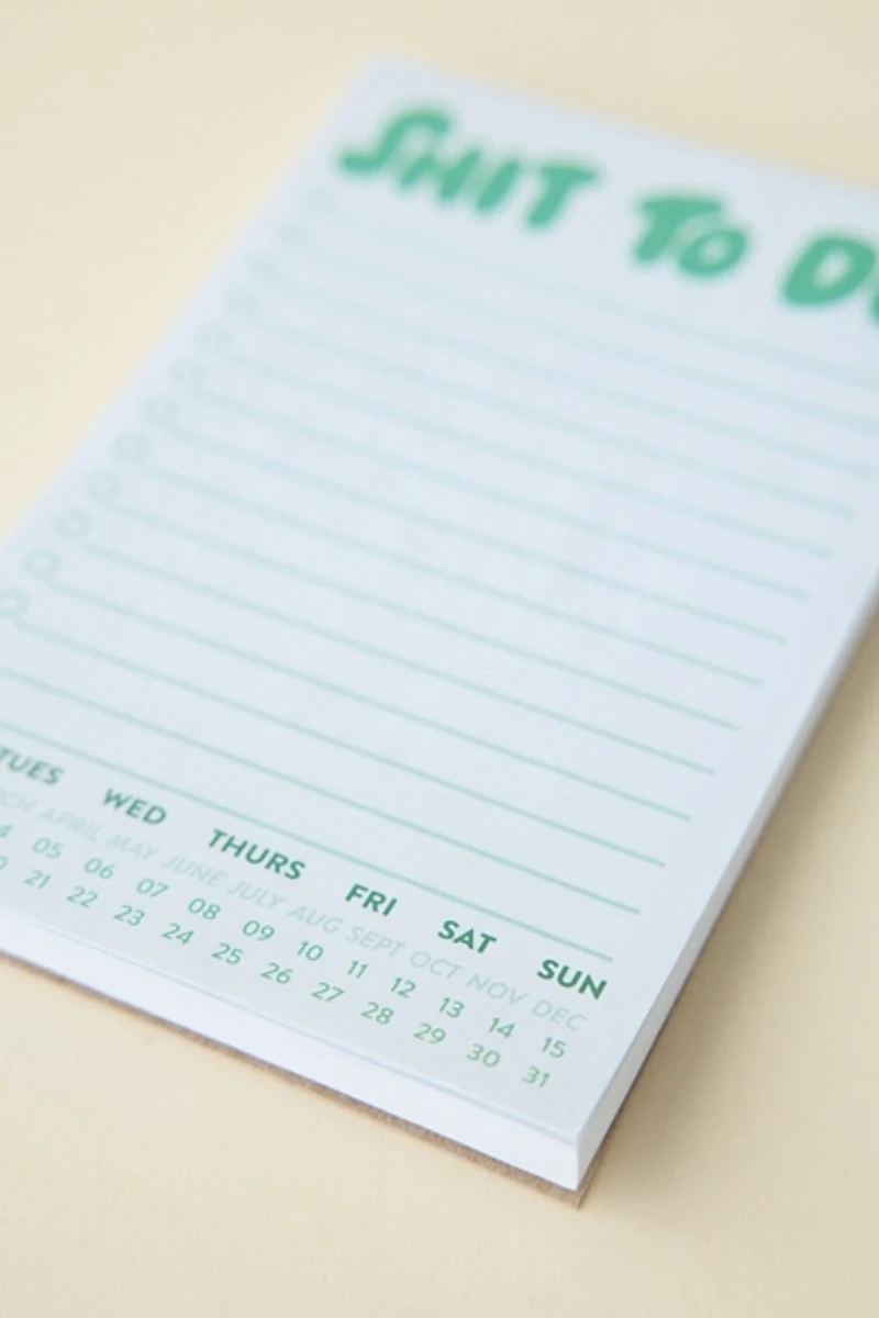 And Here We Are Stuff To Do Notepad