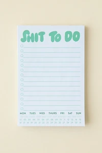 And Here We Are Stuff To Do Notepad