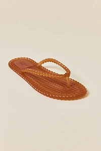 Brizza Arezzo Rope Walk Jelly Flip Flop Sandals