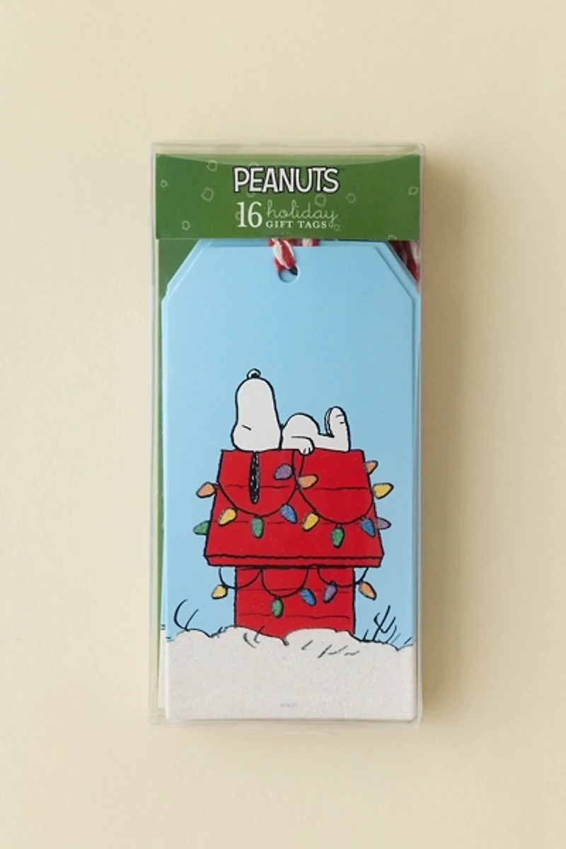 Graphique X Peanuts Snoopy House Holiday Gift Tag Set