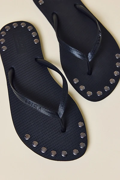 Brizza Arezzo Studded Thong Sandals
