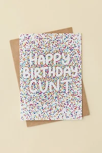 Sleazy Greetings Sprinkled Birthday Card
