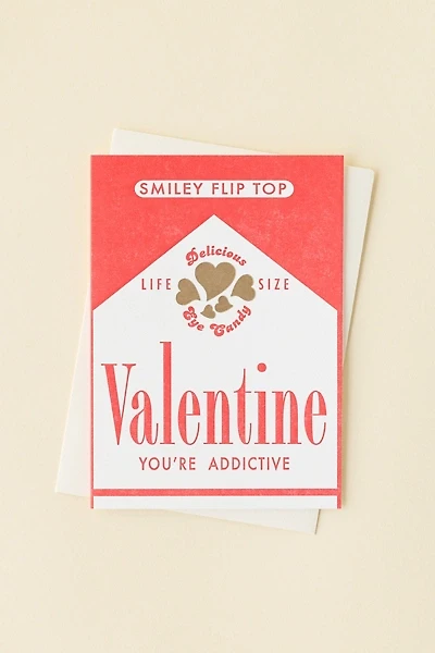 a. Favorite Designs Valentine Candy Cigarettes Valentine’s Day Card
