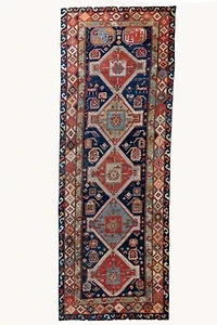 District Loom Vintage Runner Rug 375