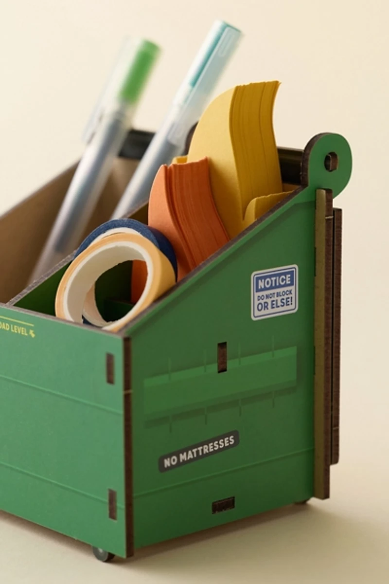 Fred & Friends Dumpster Fire Pencil Holder & Notepad Set