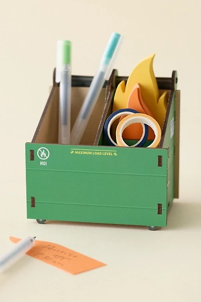 Fred & Friends Dumpster Fire Pencil Holder & Notepad Set