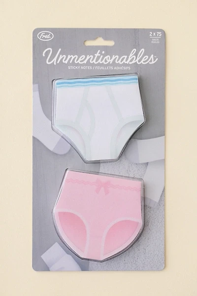 Fred & Friends Unmentionables Undie Shaped Sticky Notepad Set