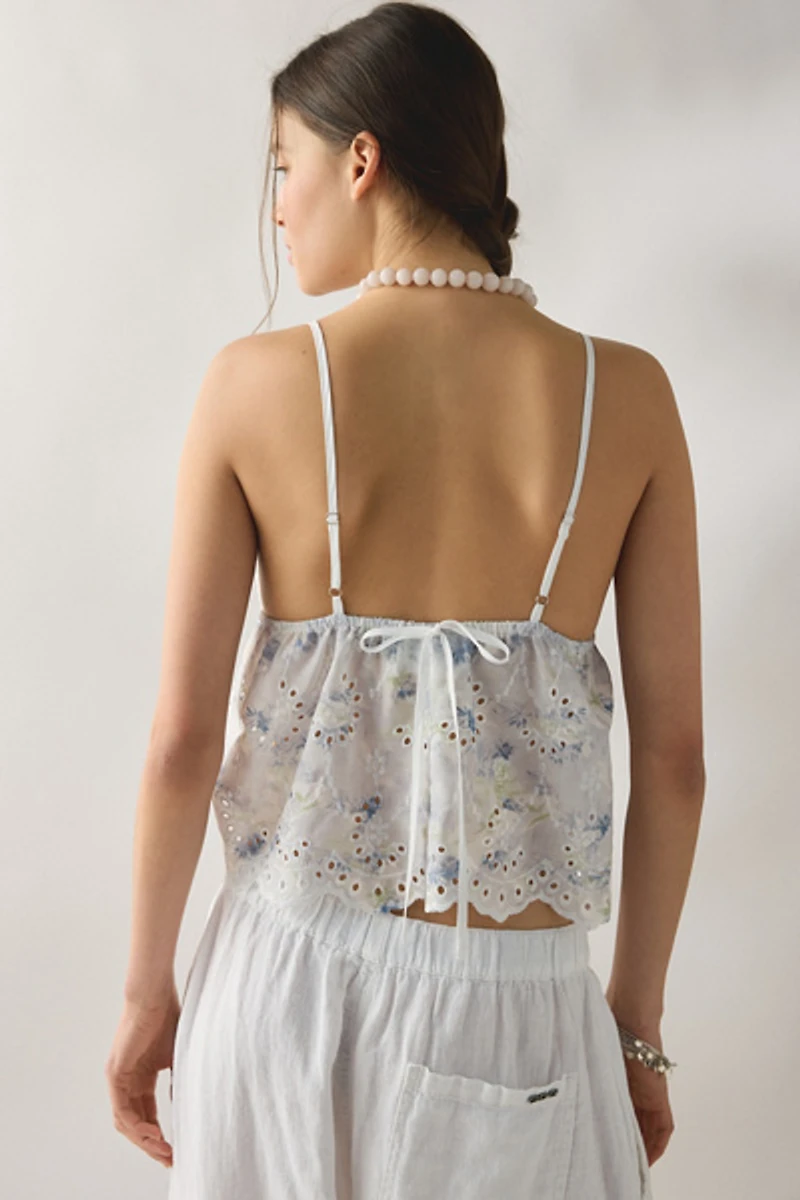 Daisy Street Petal Eyelet Lace Babydoll Cami