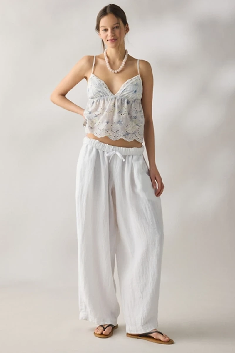 Daisy Street Petal Eyelet Lace Babydoll Cami