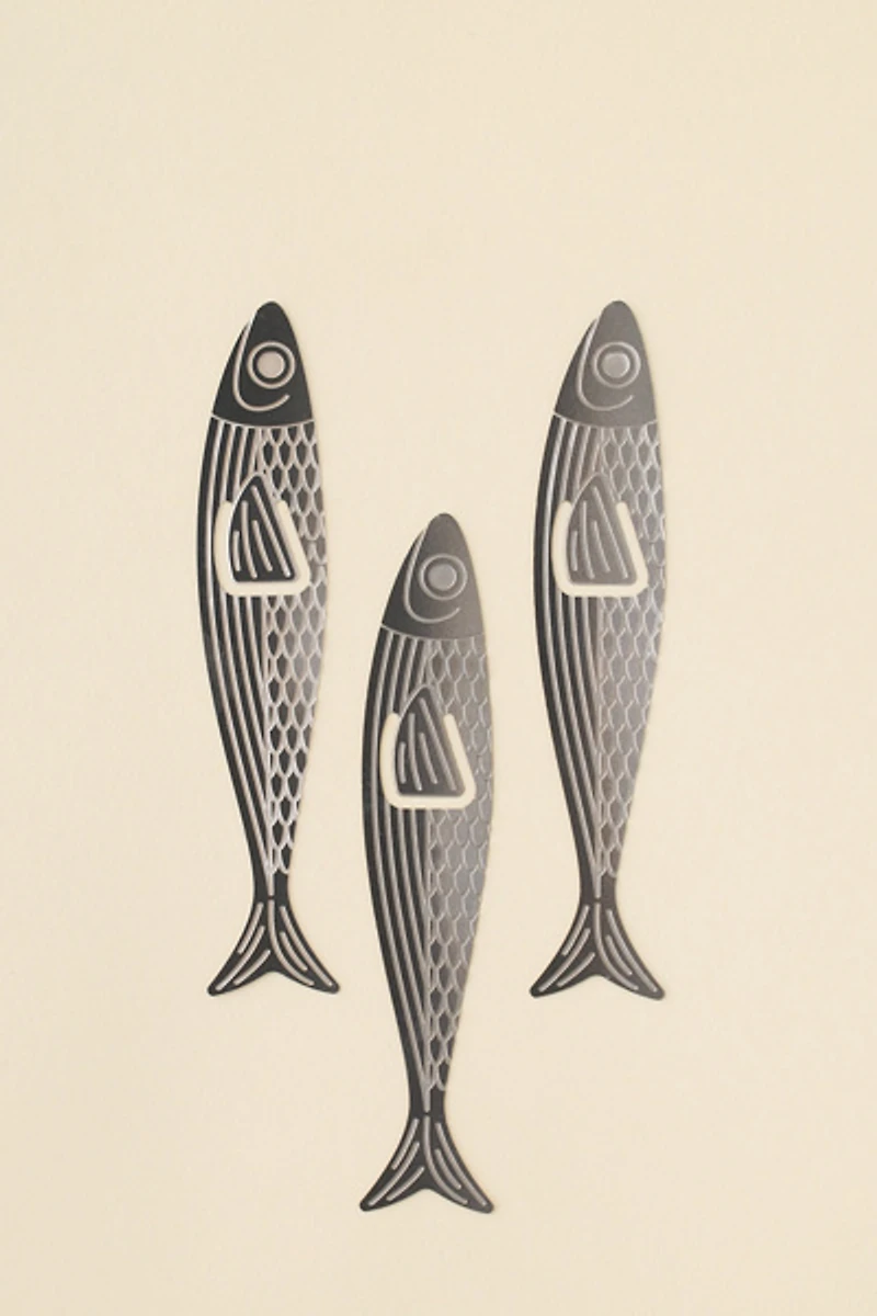 Fred & Friends Metal Sardine Bookmark Set