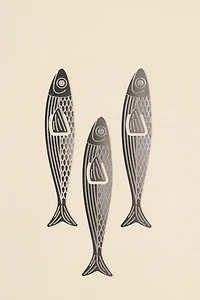 Fred & Friends Metal Sardine Bookmark Set