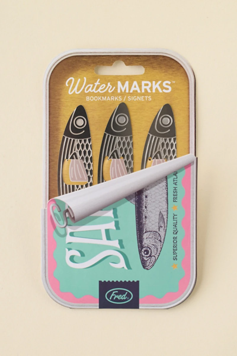 Fred & Friends Metal Sardine Bookmark Set