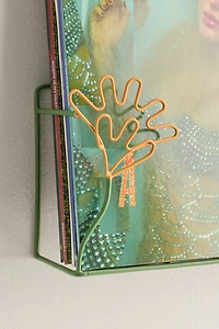 Floral Iron Vinyl Record Wall Shelf