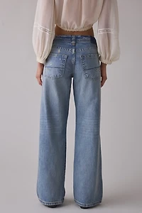 BDG Kayla Rip + Repair Embellished Low-Rise Jean