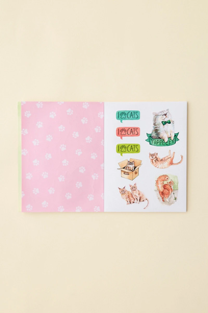 The Cat's Meow Sticker Book: 100+ Stickers Of Fluffy, Feisty, And Fabulous Felines By Megan Lynn Kott