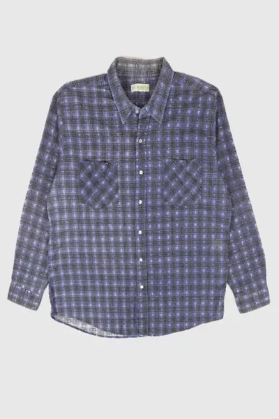 Vintage Snap Button Flannel Shirt