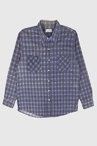 Vintage Snap Button Flannel Shirt