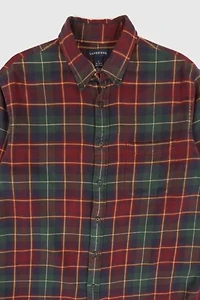 Vintgage Plaid Flannel Button-Down Shirt