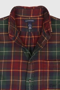Vintgage Plaid Flannel Button-Down Shirt
