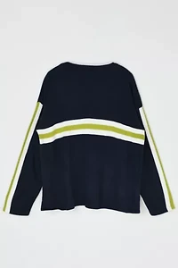 Vintage 90s Striped V-Neck Sweater