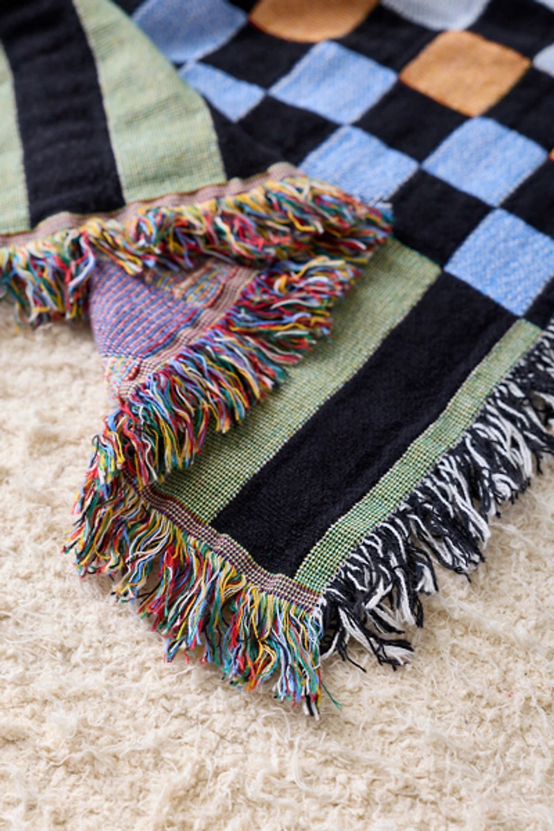 Calhoun & Co. Chex Mix Tapestry Throw Blanket