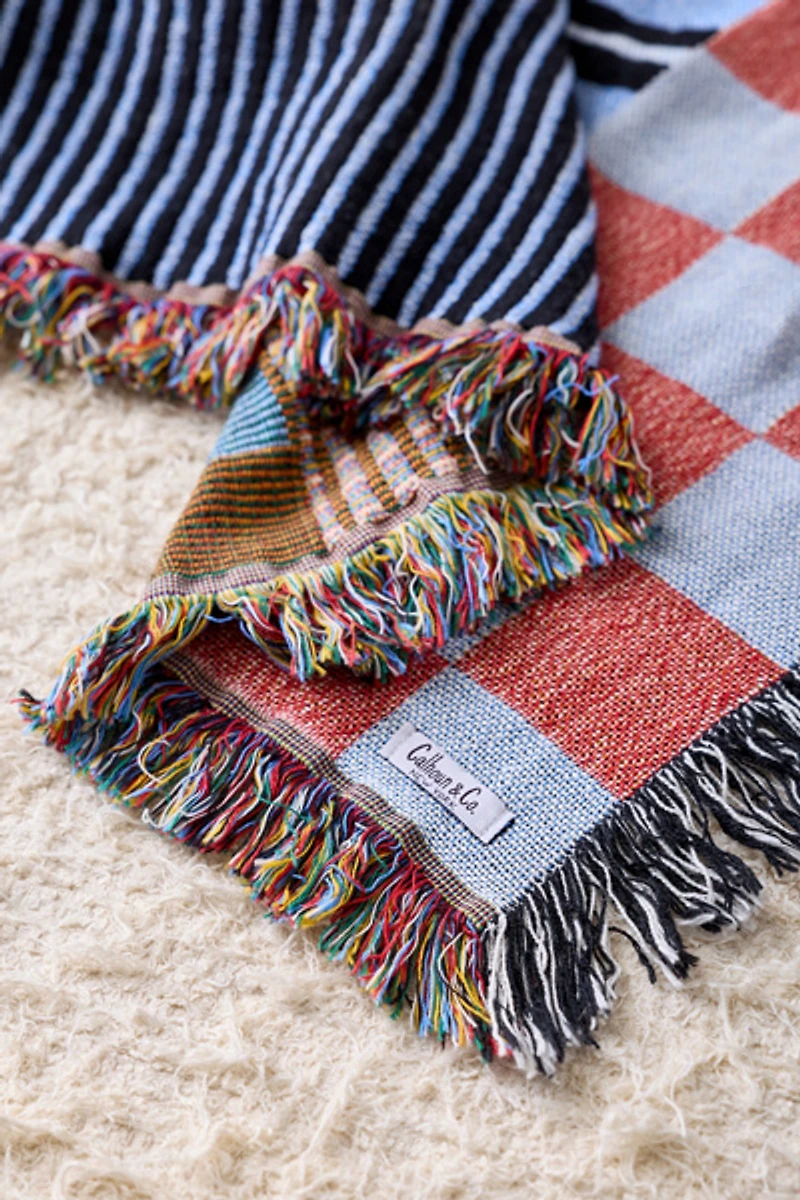 Calhoun & Co. Chex Mix Tapestry Throw Blanket