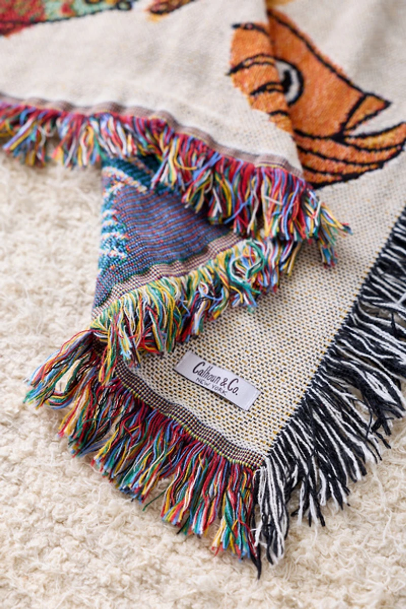 Calhoun & Co. Go Fish Tapestry Throw Blanket