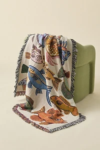 Calhoun & Co. Go Fish Tapestry Throw Blanket