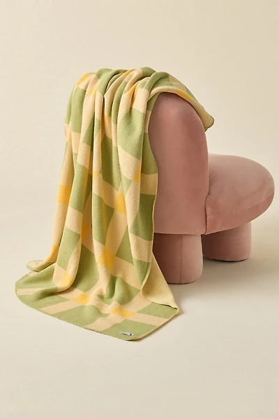 Calhoun & Co. Gingham Knit Throw Blanket