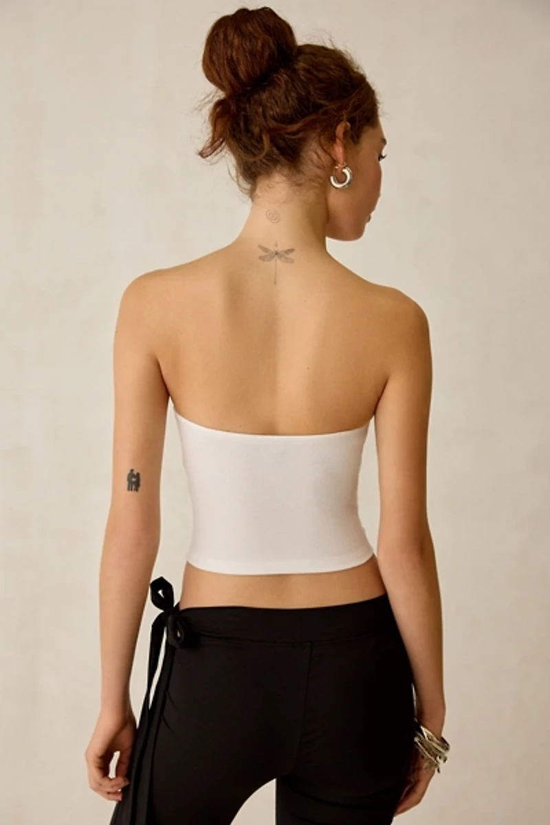 True Religion Crystal Wings Graphic Tube Top